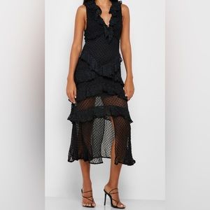 Ruffle Details Layered Dress